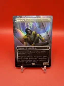 MTG Soul Warden 0065 Borderless Foil Duskmourn Special Guest NM - Image 1