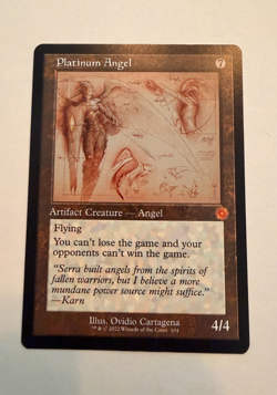 MtG Platinum Angel - NM Schematic - The Brothers’ War Retro Artifacts NM - Image 1
