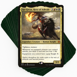 ***Custom Commander Deck*** Syr Gwyn, Hero of Ashvale - Knights & Equipment - Image 1