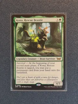 MTG Kona, Rescure Beastie - Duskmourn: House of Horror - DSK - NM+ Condition - Image 1
