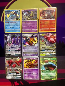 Pokemon Card Lot - 9 Pokemon Cards - Pokemon TCG Various Sets Lv.X GX EX PROMO - Image 1