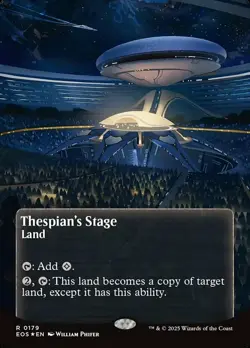 [1x] Thespian's Stage (0179) - Galaxy Foil - Borderless Near Mint, English Edge - Image 1