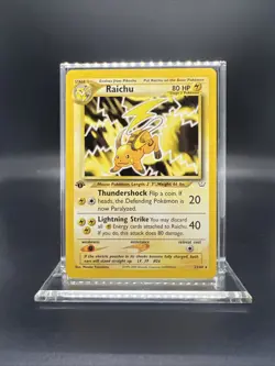 Pokemon Raichu 1st Edition 21/64 Neo Revelation Rare - MOD PLAY - Image 1