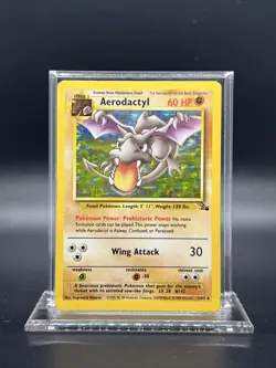 Pokemon Aerodactyl 1/62 Fossil Holo - HEAVY PLAY - Image 1