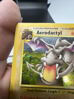 Pokemon Aerodactyl 1/62 Fossil Holo - HEAVY PLAY - Image 4
