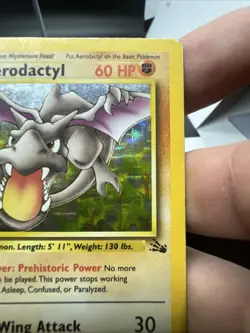 Pokemon Aerodactyl 1/62 Fossil Holo - HEAVY PLAY - Image 5
