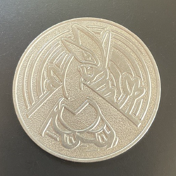 Lugia Pokemon Coin Metal Wizards 2001 Silver Original WOTC Nintendo RARE - Image 1