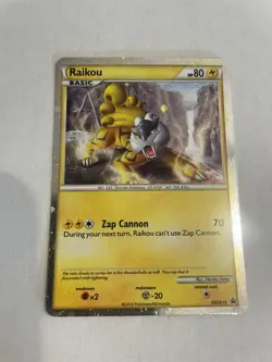 Raiku HGSS19 Pokemon TCG Heart Gold Soul Silver Promo Rare Holo LP - Image 1
