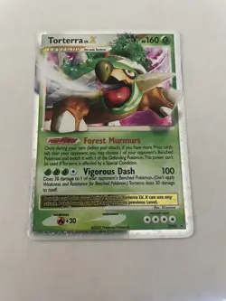 Torterra LV.X DP09 Pokemon TCG - Diamond and Pearl Holo Excellent Condition LP - Image 1