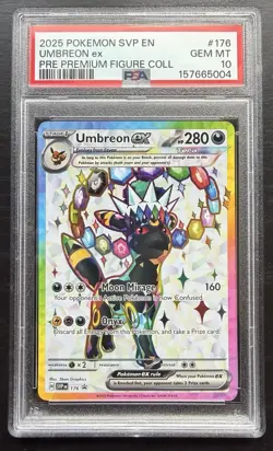 Pokemon Umbreon ex 176 Scarlet & Violet Promo Holo English PSA 10 - Image 1