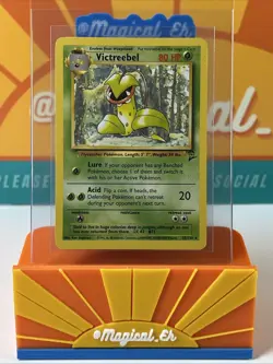 Victreebel #32 Rare Pokemon TCG WoTC 2000 Base Set 2 Unlimited NM Near Mint - Image 1