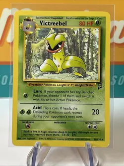 Victreebel #32 Rare Pokemon TCG WoTC 2000 Base Set 2 Unlimited NM Near Mint - Image 3