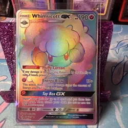 Pokemon Whimsicott GX 226/214 Sm-Unbroken Bonds Secret Rare Holo 190 HP Stage 1 - Image 1