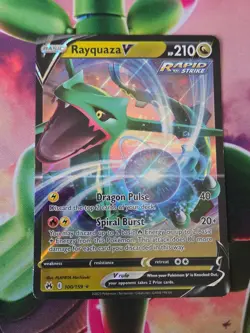 Rayquaza V 100/159 Holo V Rare Crown Zenith Pokemon Near Mint - Image 1
