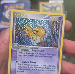 The Pokemon Company Shedinja 14/107 Deoxys Reverse Holo Rare EN 50 HP - Image 2