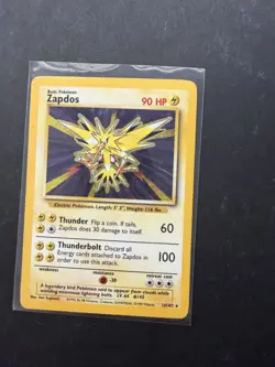 POKEMON HOLO ZAPDOS 1999 BASIC 16/102 - Image 2