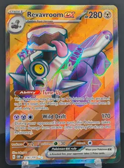 Pokemon Revavroom ex #216/197 English Obsidian Flames Ultra Rare Full Art - Image 1