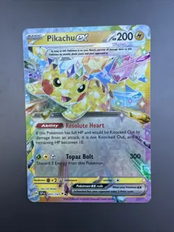 Pokemon TCG Pikachu ex 057/191 Sv08: Surging Sparks Holo NM/M - Image 1