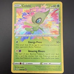 Celebi 009/185 Holo Amazing Rare Vivid Voltage Sword & Shield Pokemon Card TCG - Image 1