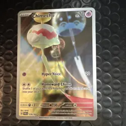 Pokemon Chimecho Twilight Masquerade Illustration Rare Holo 179/167 Basic HP70 - Image 1