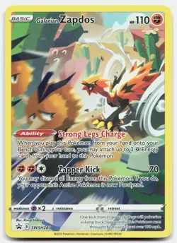 Galarian Zapdos SWSH283 Promo SWSH Black Star Pokemon Near Mint - Image 1