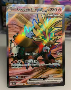 Pokemon TCG Gouging Fire EX 188/162SV05: Temporal Forces Holo Ultra Rare - Image 1