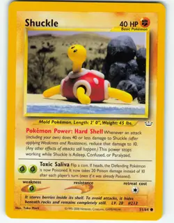 Shuckle - 51/64 Neo Revelation - Pokemon TCG - 2001 - Image 1