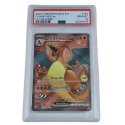 2023 Pokemon 151 Charizard ex 183/165 Ultra Rare Full Art PSA 10 GEM MINT - Image 1