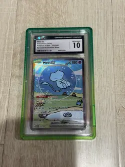 Pokemon Mew ex 232/091 SIR Bubble Mew Paldean Fates CGC 10 GEM MINT with Guard - Image 1