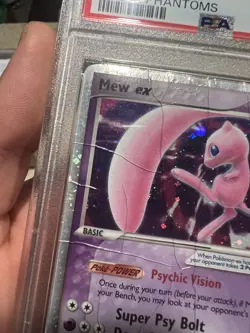 HUGE SWIRLS PSA 1 PR 2006 Pokemon EX Holon Phantoms Mew EX Holo Foil 100/110 - Image 4