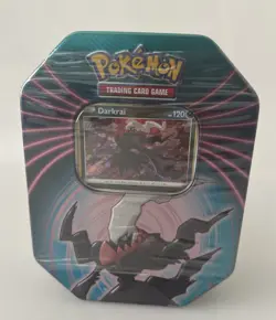 Pokemon TCG Mighty Mysterious Tin Darkrai NEW Sealed 3 Packs 2021 820650809859 - Image 2