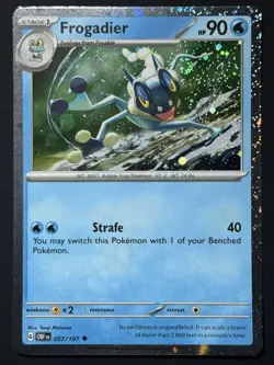 🌀 Pokemon Frogadier Swirl 🌀 Cosmo Holo Rare 057/197 Promo Pokemon TCG NM - Image 4