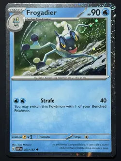 🌀 Pokemon Frogadier Swirl 🌀 Cosmo Holo Rare 057/197 Promo Pokemon TCG NM - Image 5