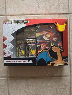 Pokemon TCG Celebrations Collection Lance's Charizard V Box 820650101625 - Image 1