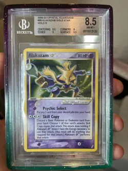 2006 Pokemon Gold Star Ex Crystal Guardians #99 Alakazam Holo BGS 8.5 SWIRL 🌀 - Image 2