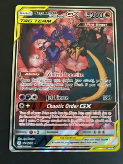 Pokemon Nagandel & Guzzlord GX 224/236 Cosmic Eclipse Alternate Full Art - NM - Image 4