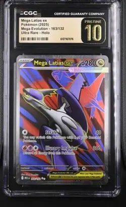 Mega Latias ex 163 Mega Evolution Pokemon ENG CGC 10 Pristine - Image 1