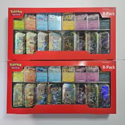 Pokemon Prismatic Evolutions 8 Mini-Tins with Promo Cards Costco 2-Pack IN HAND - Image 1
