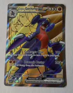 Pokemon -Cynthia's Garchomp ex 204 - Scarlet & Violet Black Star Promo - Image 1