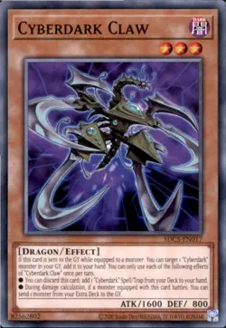 Cyberdark Claw SDCS-EN017 Structure Deck: Cyber Strike Yu-Gi-Oh NM - Image 1