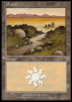 1x Plains (331) - Foil Light Play, Japanese Mercadian Masques MTG Magic - Image 1