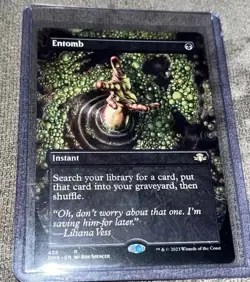 Entomb (Borderless) Dominaria Remastered Regular magic the gathering mtg nm - Image 1