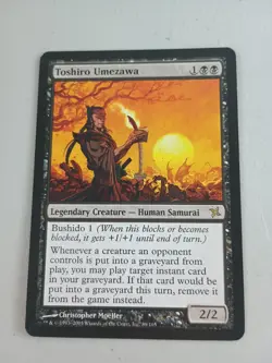MTG Toshiro Umezawa Betrayers of Kamigawa #89 Magic The Gathering Samurai NM - Image 1