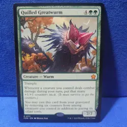 Magic the Gathering, Foundations: Quilled Greatwurm - Image 1