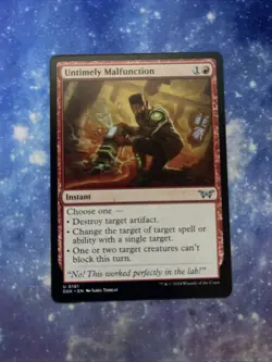 Untimely Malfunction Duskmourn, House of Horror #0161 Uncommon MTG Magic - Image 1