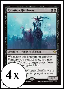 MTG - 4 x Kalastria Highborn - Foundations - Playset 4x x4 - Image 1