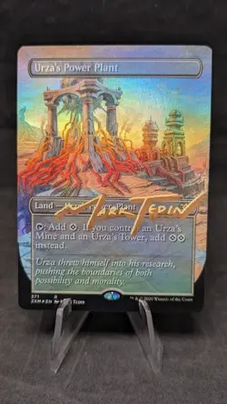 Urza's Power PlantFOIL Borderless -MTG Magic Double Masters- Signed by Artist - Image 1