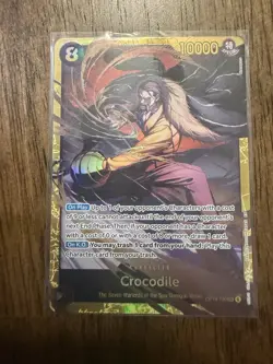 2026 One Piece Azure Sea's Seven Crocodile Secret Rare Manga Art #OP14-120 - Image 1