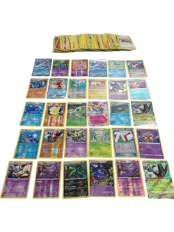 Pokemon TCG Card Bundle Mixed Lot Collectable Cards with Tin Storage Box - Image 1