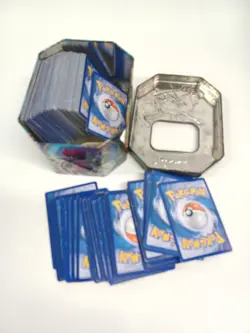 Pokemon TCG Card Bundle Mixed Lot Collectable Cards with Tin Storage Box - Image 2